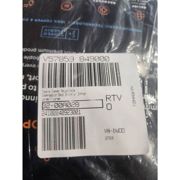 Tommie copper Adjustable Support Back Brace size.  L/XL - Picture 10 of 12